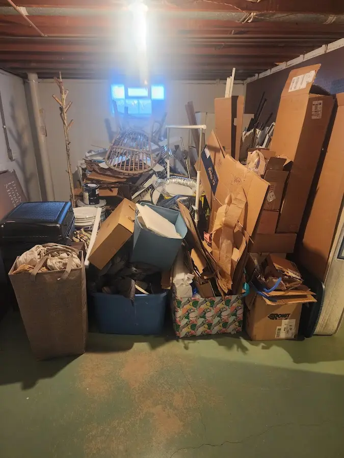 Roll-off dumpster container at job site for 20 Yard Dumpster Rental in Indiana